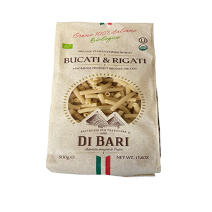 Di Bari Blé Dur Italien Biologique Bucati & Rigati (500G)