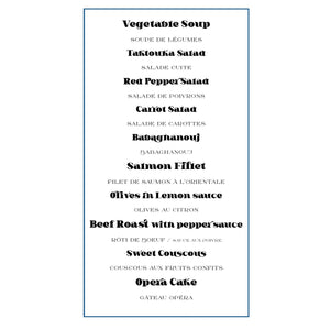 Menu B (Per Person)