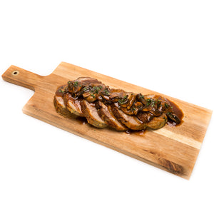 Rôti de veau à la sauce aux champignons (2 pièces) - La Marguerite